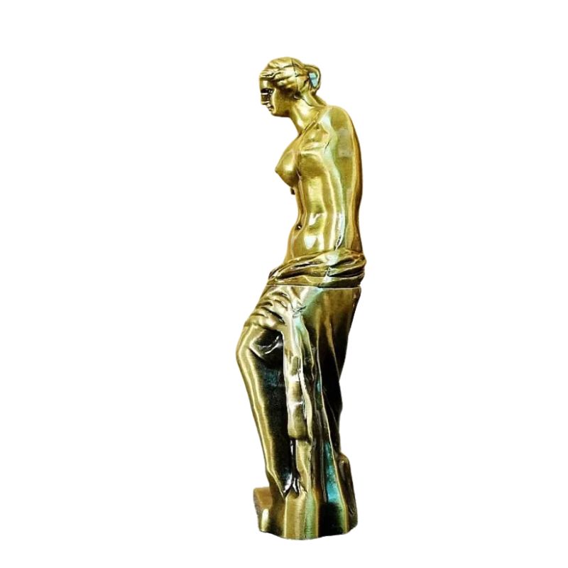 Sculpture Venus Classique En Finition Or Brillante Élégante