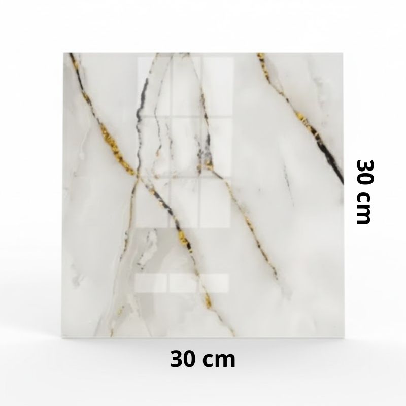 Panneau Mural PVC Inspiration Marbre Blanc Chic