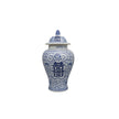 Vase en Porcelaine Chinoise Style Vintage Bleu et Blanc