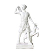 Sculpture Grecque Déesse Artémis En Style Antique Avec Cerf