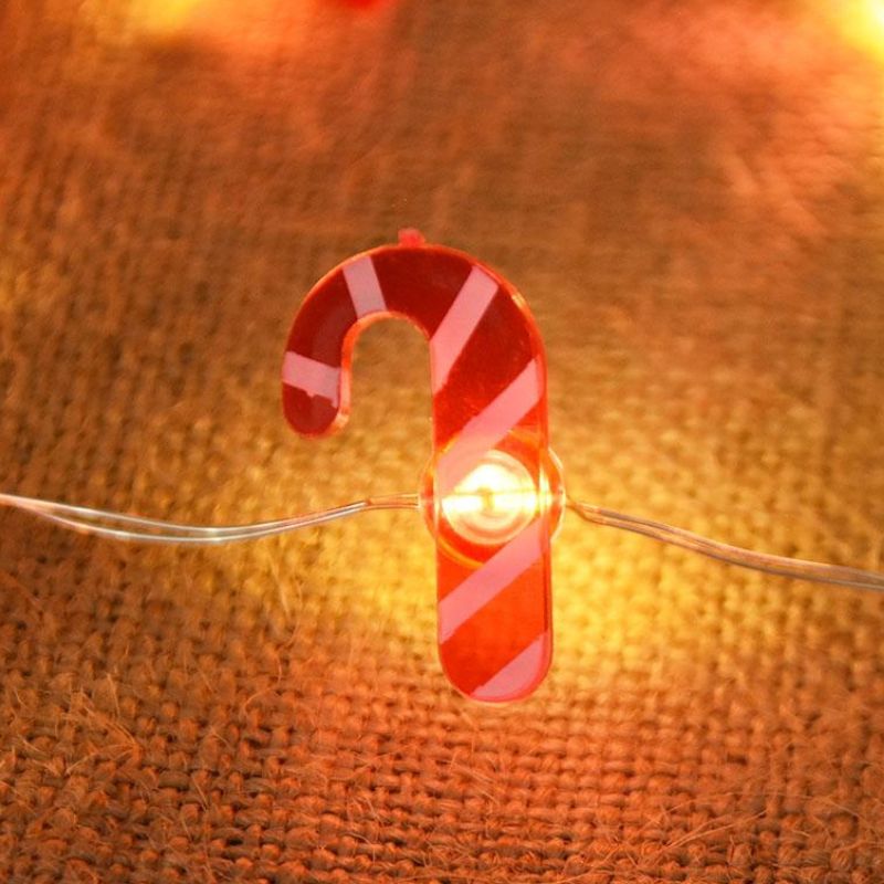 Guirlandes de Noël LED Sucre d’Orge