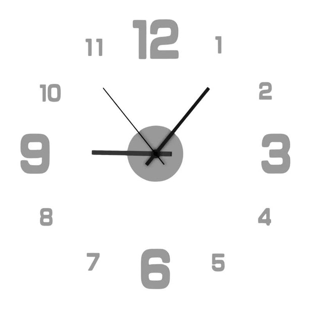 Grande Horloge Murale Autocollante Design