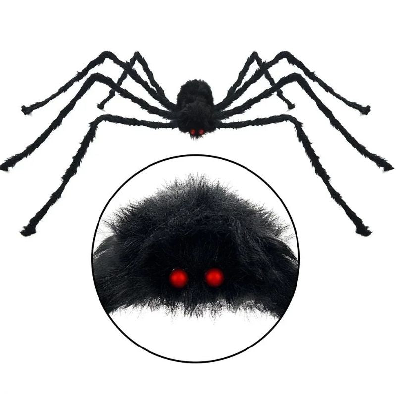 Décorations Halloween Araignée Poilue Gigantesque