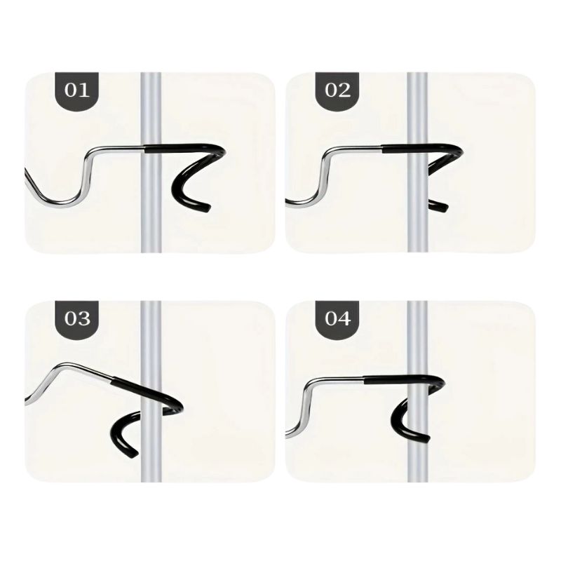 Support De Lumière En Acier Inoxydable Avec Crochet Intégré