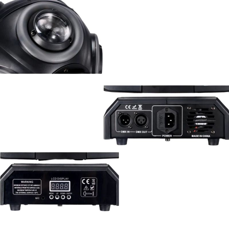 Éclairage de Salle Professionnel à Effet Stroboscopique et Rotation Infinie