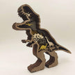 Sculpture En Bois Dinosaure En Design Ludique