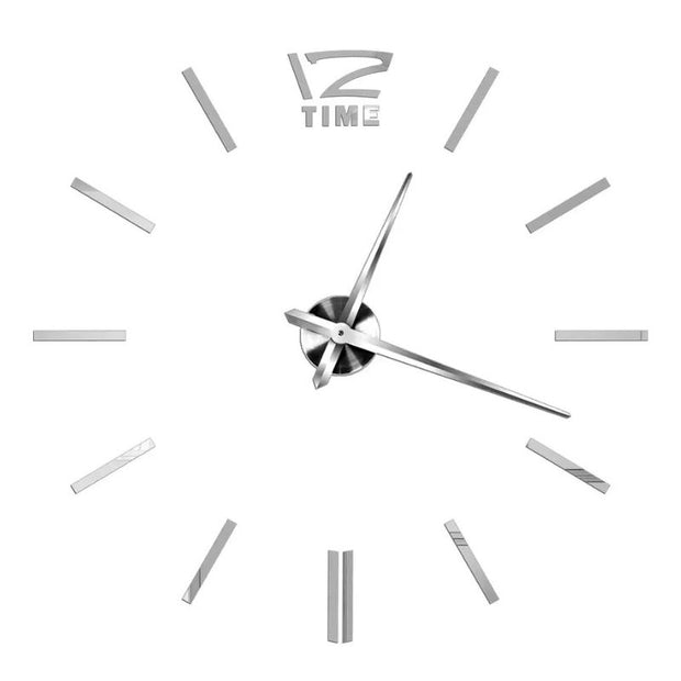 Grande Horloge Murale Design Minimaliste Lumineux