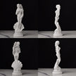 Sculpture Venus Naissante Avec Coquillage Et Silhouette Élégante