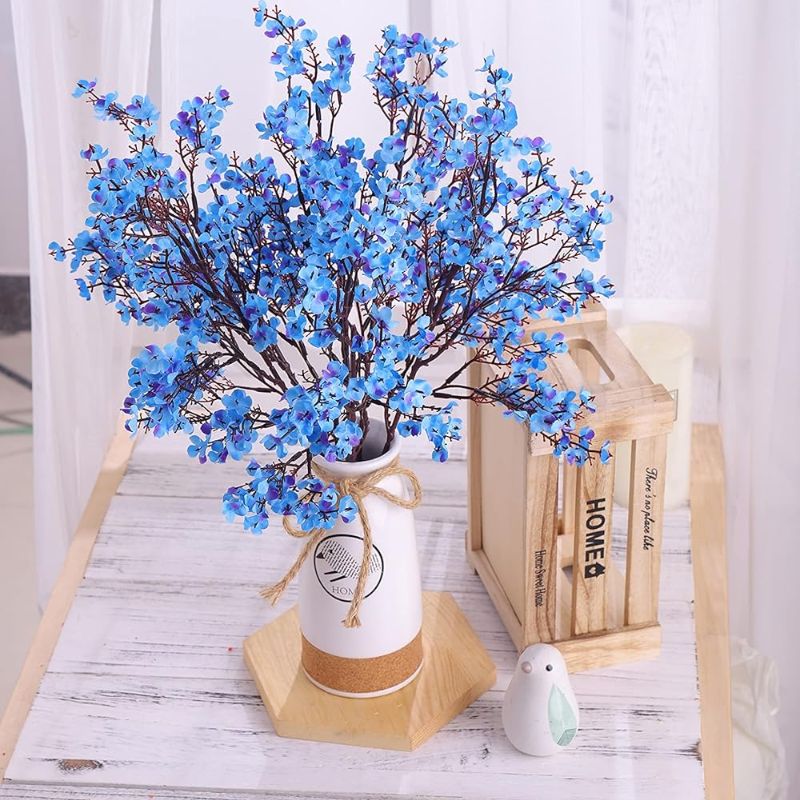Fleur Artificielle Bleu avec Branche Fleurs Subtiles