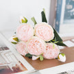 Fleur Artificielle Rose En Bouquet Raffiné