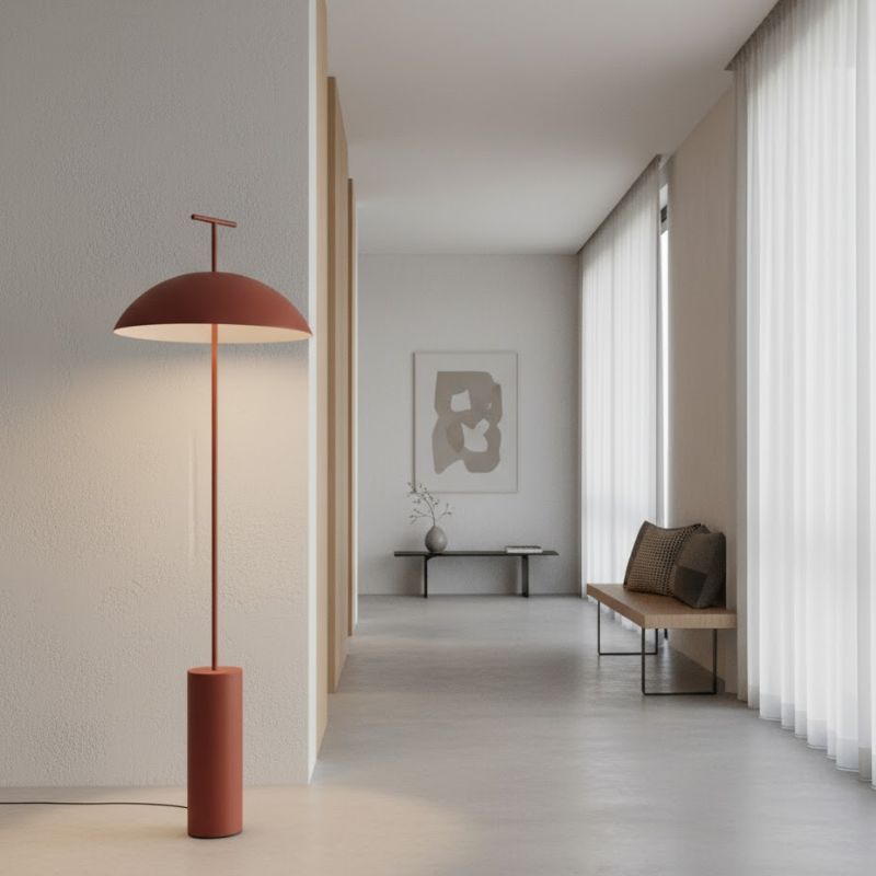 Lampe Champignon Design Rouge Style Industriel Et Raffiné