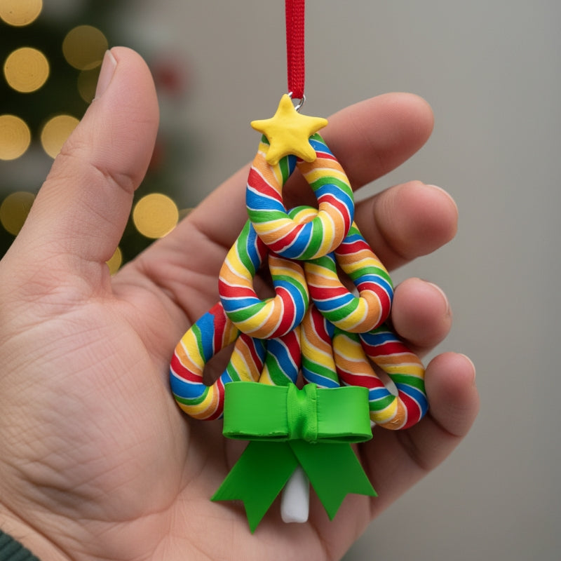 Décorations de Noël Sapin Sucette Coloré
