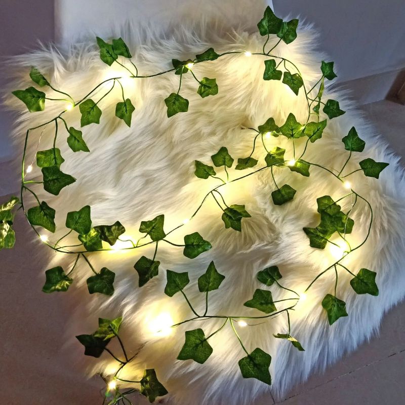 Guirlandes d’Intérieur Lierre LED Feuilles Lumineuses
