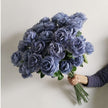 Fleur Artificielle Bleu avec des Roses Multiples