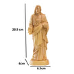 Statuette En Ivoire Jésus Christ Avec Sacré Cœur Sculpté