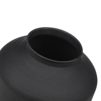 Vase Poser Rond en Fer Noir