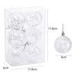 Décorations de Noël Boules Flocon Pailletées