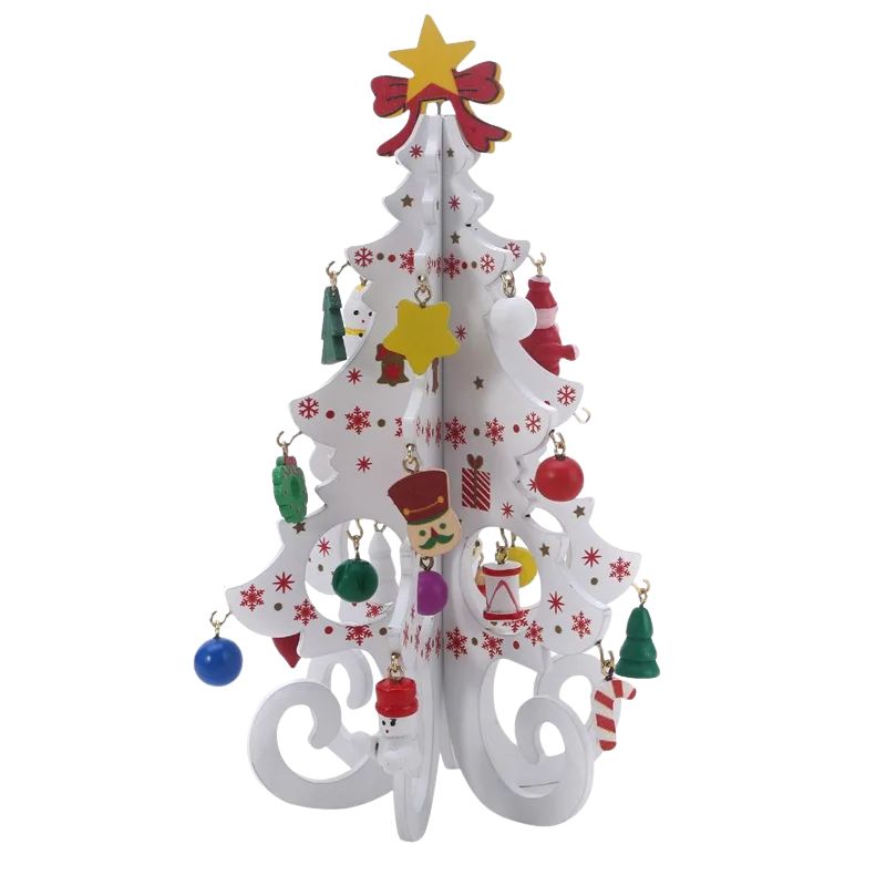 Mini Sapin De Noël En Bois Festif