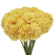 Fleur Artificielle Jaune Avec Effet Pompon Naturel