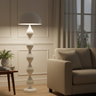 Lampadaire Champignon Blanc Style Contemporain Et Raffiné