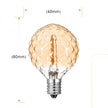 Ampoules de Rechange G40 Verre Ambré