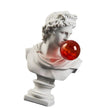 Sculpture David Moderne Avec Sphère Artistique En Résine