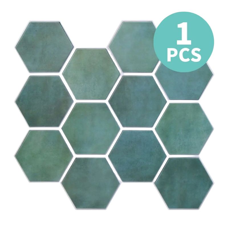 Panneau Mural Décoratif 3D Avec Motif Hexagonal Et Effet Carrelage Moderne