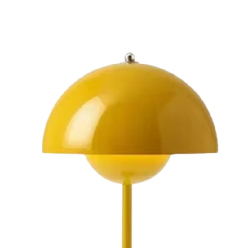 Lampe Champignon Vintage Jaune Design Scandinave