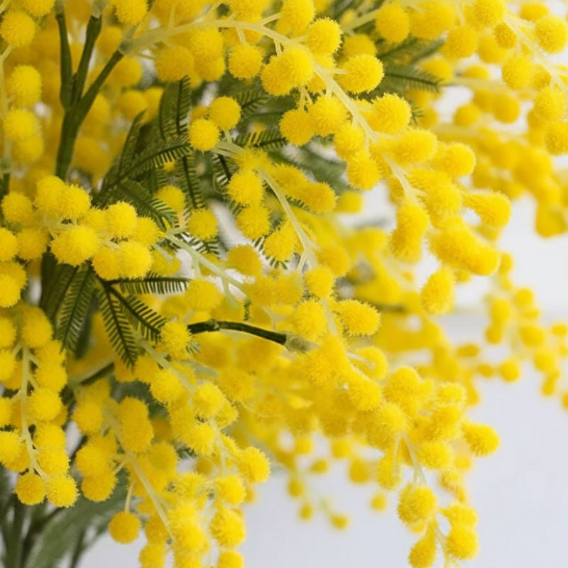 Fleur Artificielle Branche Mimosa Jaune