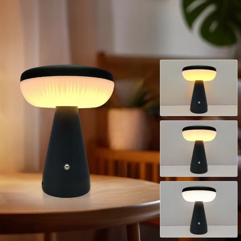Lampe Champignon Année 70 Style Bauhaus Contemporain