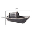 Sculpture Pierre en Bateau Miniature