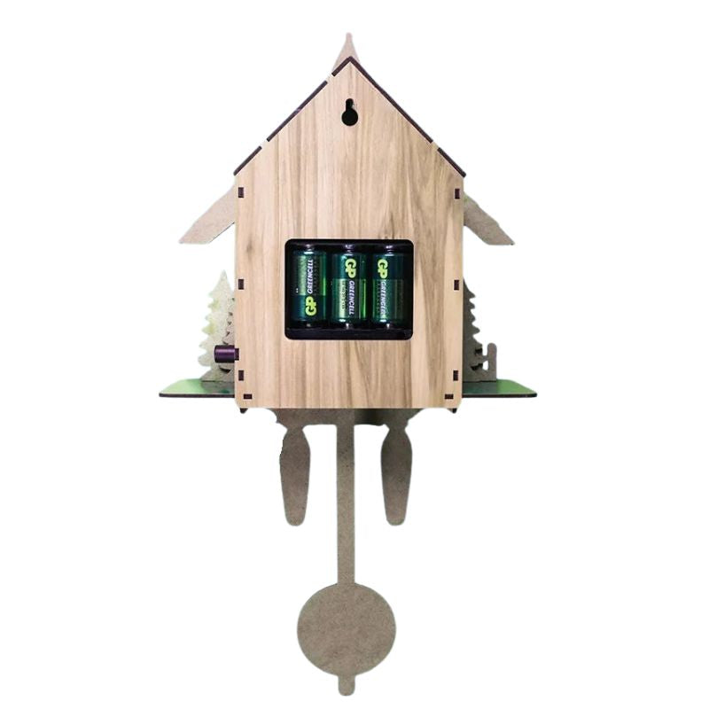 Horloge Coucou Murale En Bois Style Chalet Avec Pendule