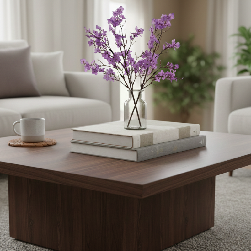 Fleur Artificielle Violet Avec Ramifications Fines Et Aspect Naturel