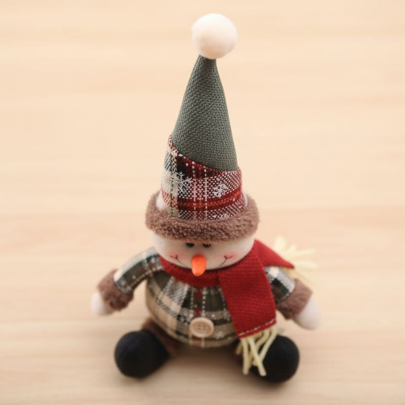 Décoration de Noël Poupée Bonhomme de Neige Festif