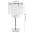 Éclairages De Table En Cristal Avec Pied Chromé Élégant