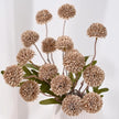 Fleur Artificielle Marron Style Pompon