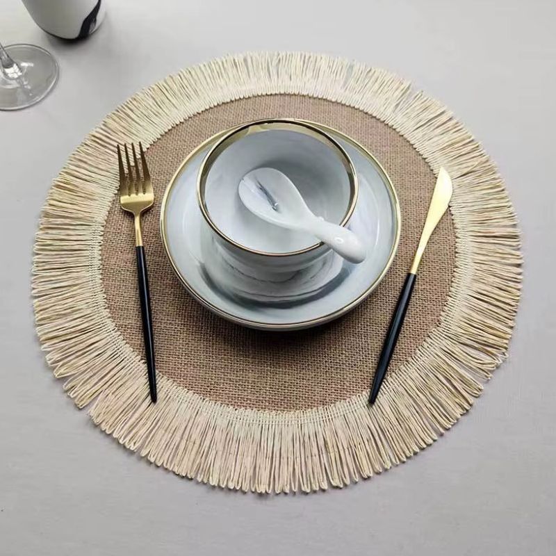 Set De Table En Lin Et Jute Style Bohème Chic