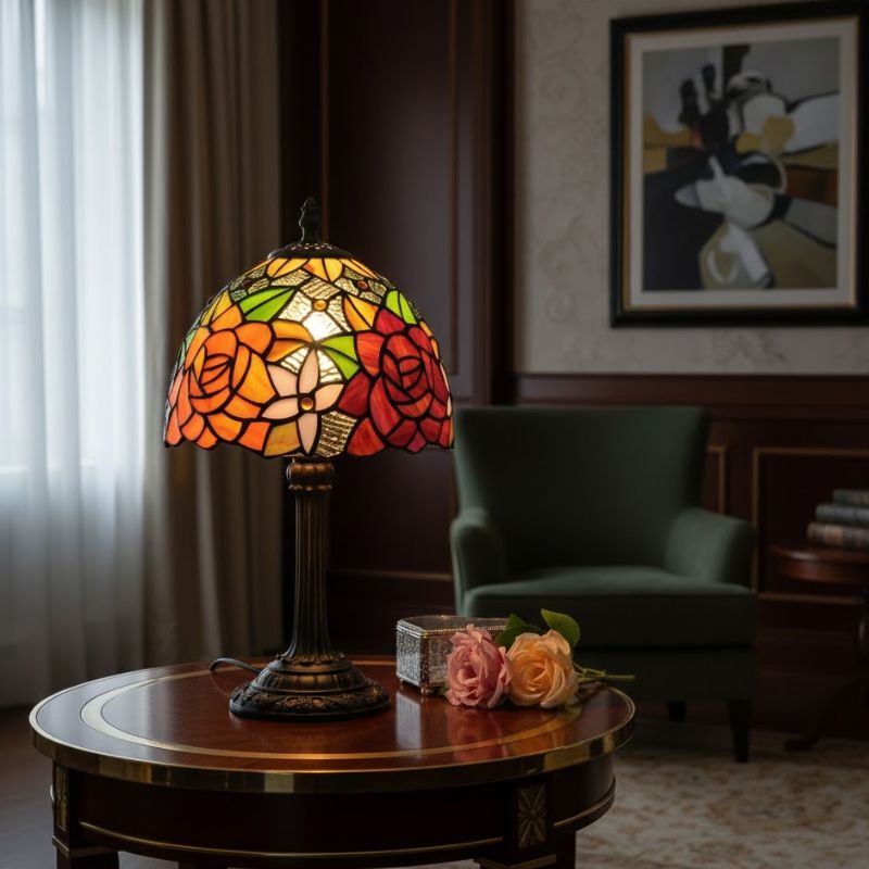 Lampe Champignon Gallé Style Tiffany