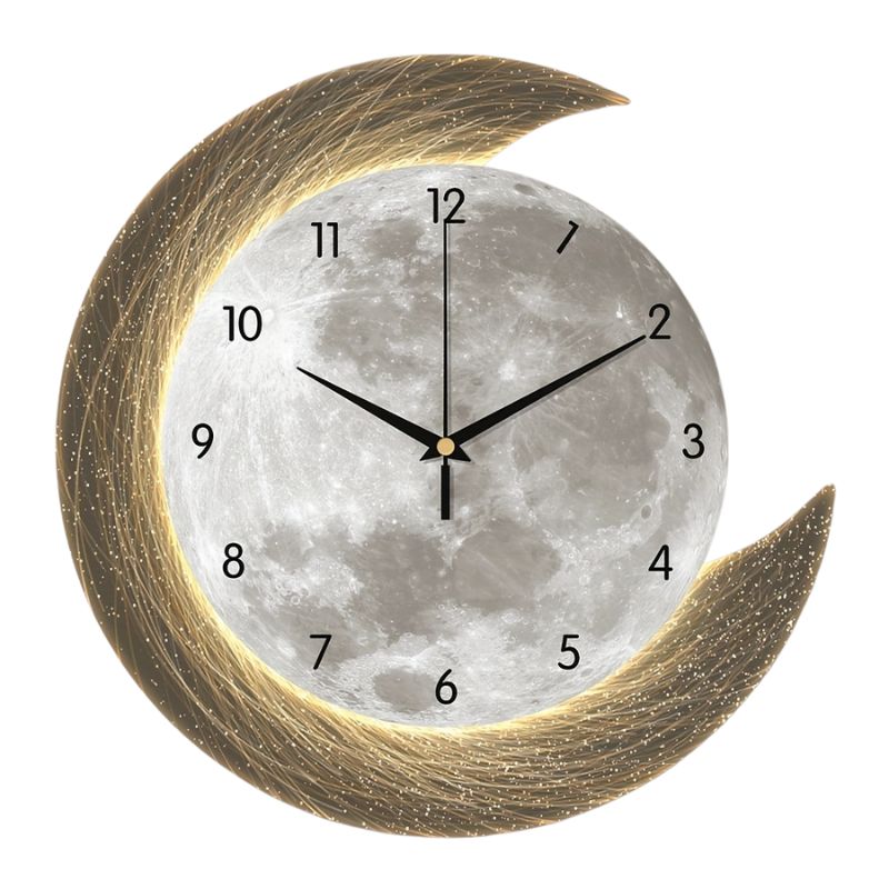 Horloge Murale Design Astronomique Avec Éclairage LED