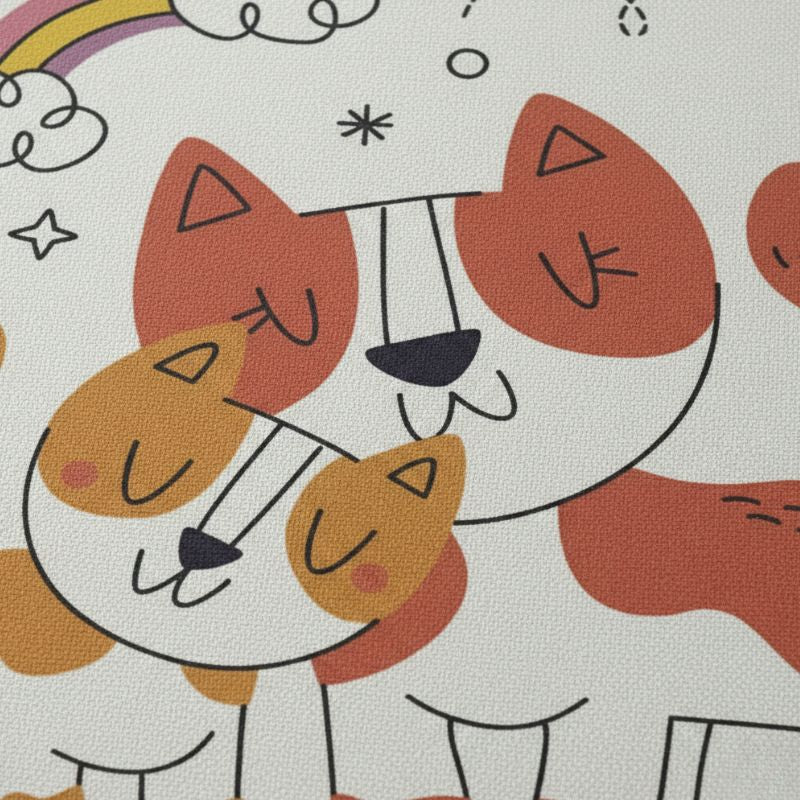 Set De Table en Lin Enfant Motif Chats Mignons