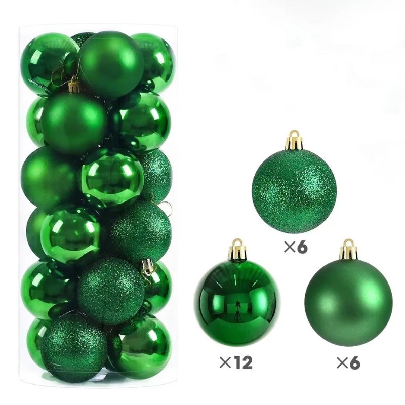 Décorations de Noël Boules Métallisées Élégantes