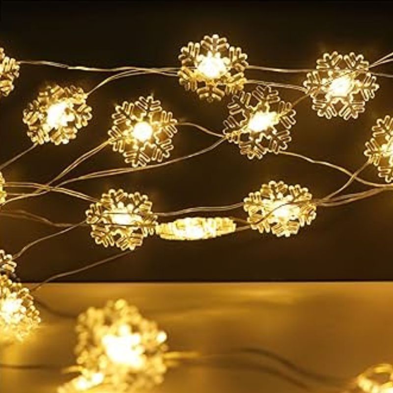 Guirlandes de Noël LED Flocons de Neige
