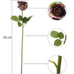Fleur Artificielle Marron En Roses Multiples