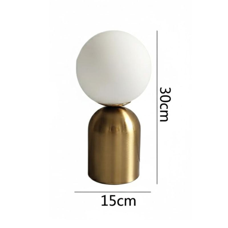 Lampe De Table En Verre Sphérique Style Nordique