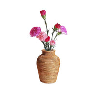 Vase en Osier pour Fleurs Sèches