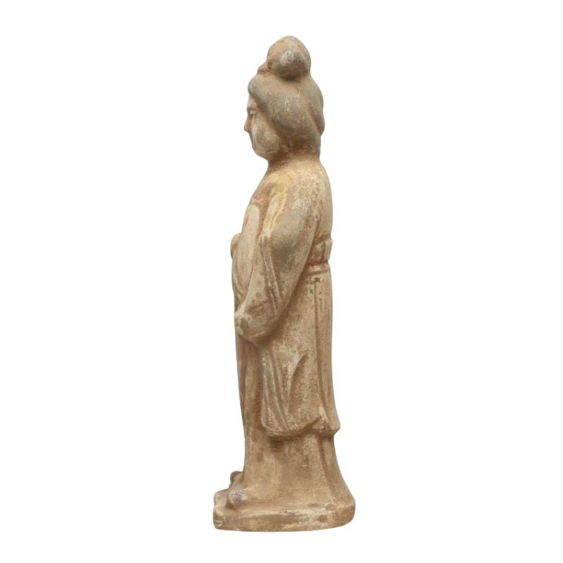 Sculpture En Argile Figurine Musicienne Style Dynastie Tang