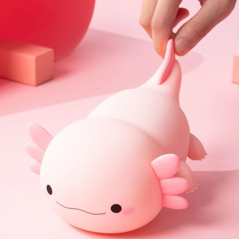 Veilleuses Axolotl En Silicone Avec Design Mignon