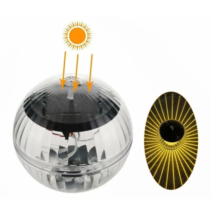 Éclairage de Piscine LED Flottante Solaire