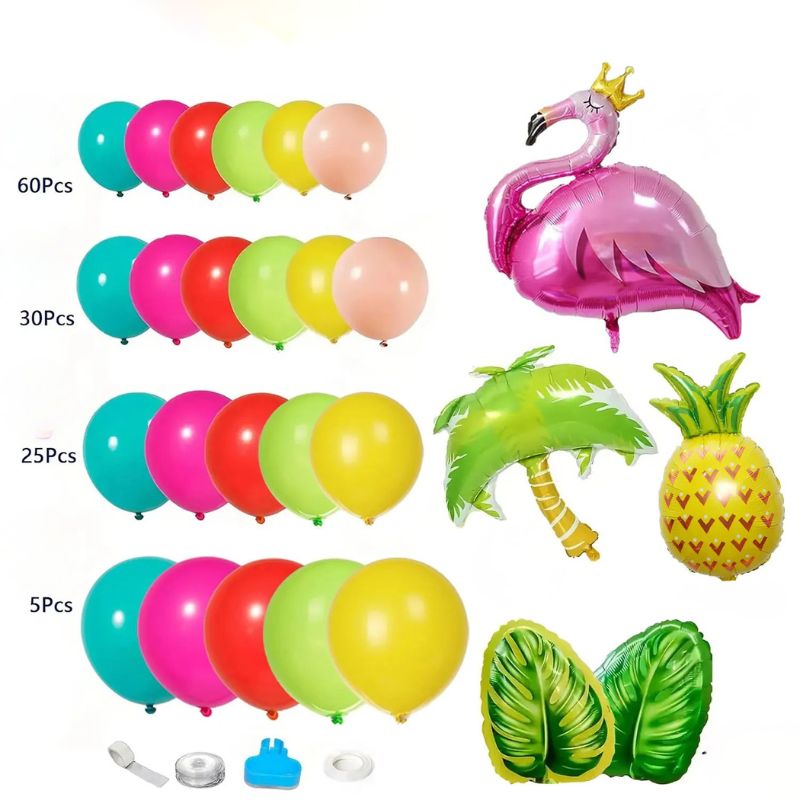 Décorations Festives Arche De Ballons Tropicaux