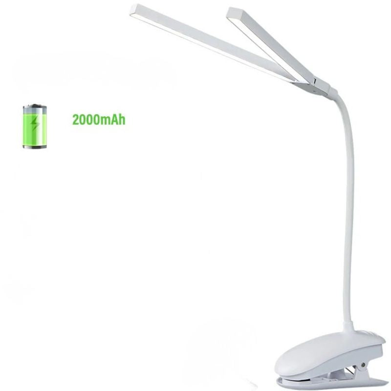 Lampe De Table LED Double Tête À Pinc